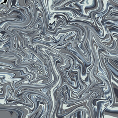 Abstract multicolor graphic marbled wavy pattern Water flow White, blue, grey natural colors