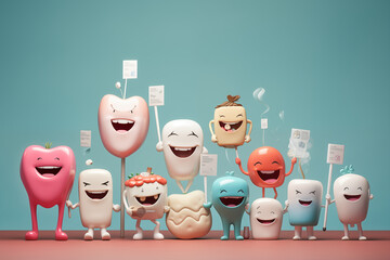 Dental marketing campaign promoting the services of a dental practice.