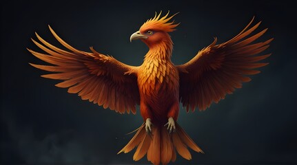 phoenix bird isolated .Generative AI