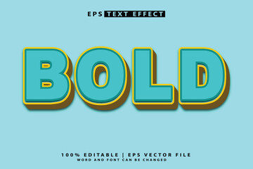 Bold 3d editable text effect vector white background 3d text mockup,