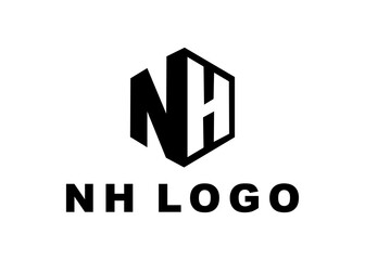 letter nh logo, design, Vector, illustration, creative icon, template