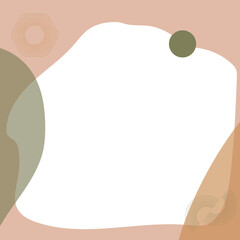 Set of minimalist abstract aesthetic background designs on pastel color good for banner, poster, flyer, social media post, feed template. Trendy modern abstract shapes background with copy space text.