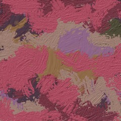 Abstract color and texture of oil color background, digital hand-painting.