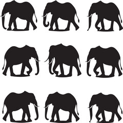 set of elephants