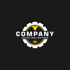 Laser Cutting Machine Logo Design Vector, CNC Laser Machine, icon, Laser Engraving Machine logo symbol