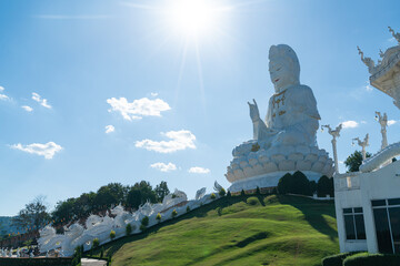  Wat Huay Pla Kang in Chiang Rai, Thailand - obrazy, fototapety, plakaty