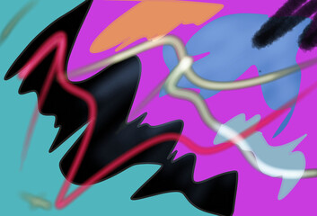 abstract background with some smooth lines in it and some colored spots