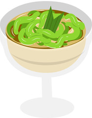 Cendol Illustration. Iftar food.