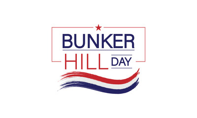 Celebrating Bunker Hill Day with Stunning Text Illustration