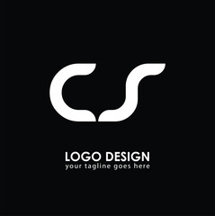 CS CS Logo Design, Creative Minimal Letter CS CS Monogram