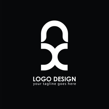 NX XN Logo Design, Creative Minimal Letter XN NX Monogram