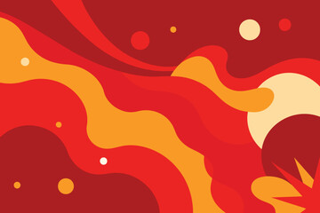 Abstract background in red colors vector design