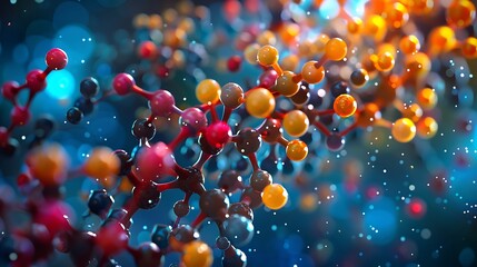Molecular Structures Unveiled: A Deep Dive into Bonding Chemistry with A Visual Guide and Chromatography Techniques - obrazy, fototapety, plakaty