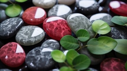 a close up of some rocks