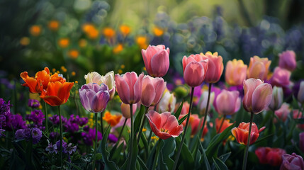 tulips in the garden