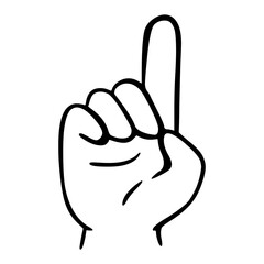 Palm and fingers gesture