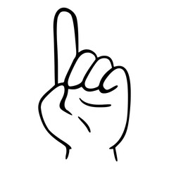 Palm and fingers gesture