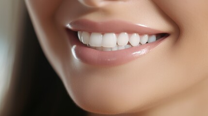 Obraz premium close up of a woman's smile