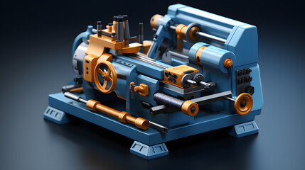 Tool machine icon 3d