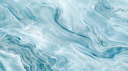 Pale Blue Marble Texture, Icy Tones and Soft Swirls