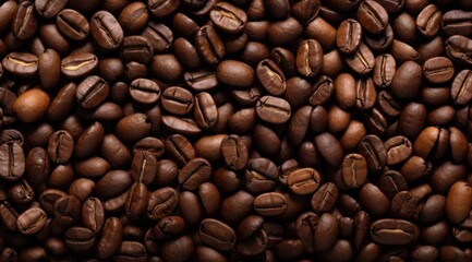 Naklejka premium a pile of coffee beans