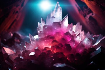 a close up of a crystal