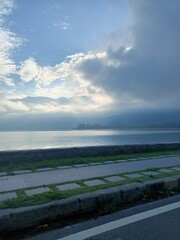 Refreshing morning, Lake side