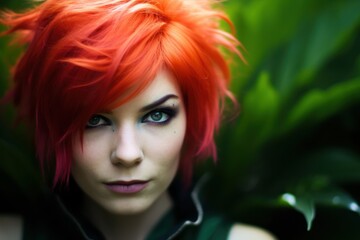 Fototapeta premium a woman with red hair