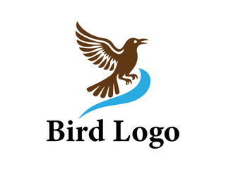 Bird logo design vector