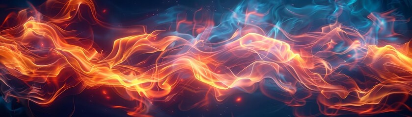 Fire Dance, Flowing flames resembling a dancers movements