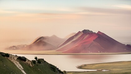 sunrise in the mountains