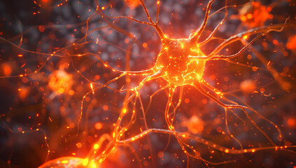 Neurotransmitter molecules transmitting signals across a network of interconnected stars a cosmic brain