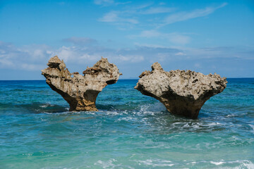 古宇利島にあるハートロック