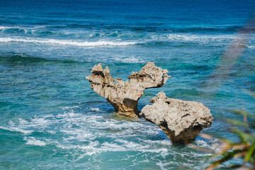 古宇利島にあるハートロック