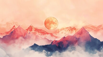 Watercolor, cartoon, hand drawn, 3D animation, bright, minimalist style