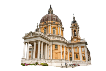 The Basilica of Superga (Italian: Basilica di Superga) is a church near Turin, transparent background