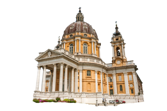 The Basilica of Superga (Italian: Basilica di Superga) is a church near Turin, transparent background