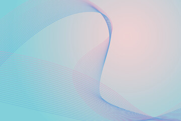 Vertical abstract pink and blue background with abstract waves.