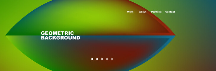 Obraz premium Vibrant colors like electric blue and magenta create a dynamic geometric pattern with a central circle on a colorful background. Perfect for macro photography or office application software