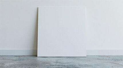 Clean and crisp arctic white canvas, a pristine 