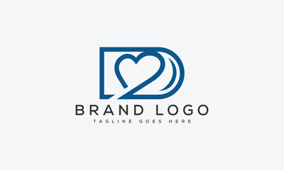 Obraz premium letter DD logo design vector template design for brand