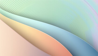 Abstract iridescent shape, 3d render, Ai Generate 