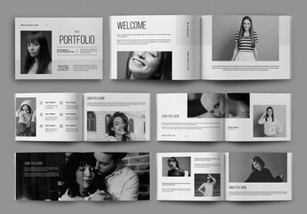 Portfolio Magazine Layout - obrazy, fototapety, plakaty
