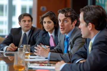 Fototapeta premium Focused Executives in a Corporate Meeting