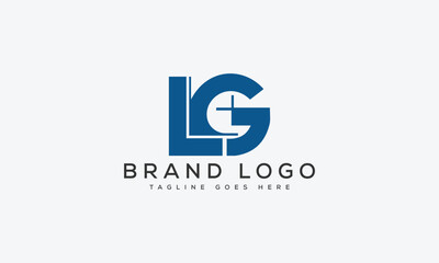 letter LG logo design vector template design for brand