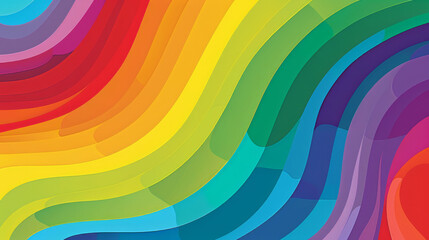 Abstract rainbow colored stripe background