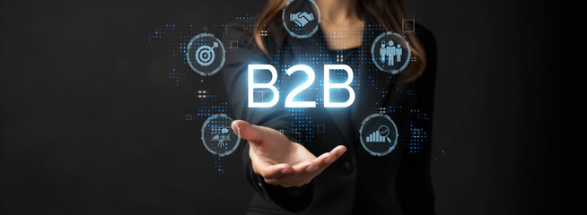 Business person navigates B2B landscape, harness technology to enhance business-to-business...