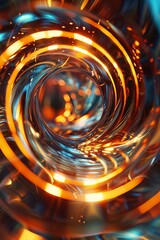 a hypnotic swirl made of real life materials, photographic, photorealistic, PBR, Redshift, dynamic lighting, realistic materials and reflections and caustics and sub surface scattering, 