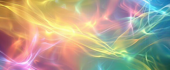 modern abstract gardient background for hologram templates with various colors such as yellow, light green, a little dark blue, and pink.