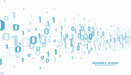 zero and number binary number white background design